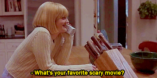 "Whats your favorite scary movie?" 